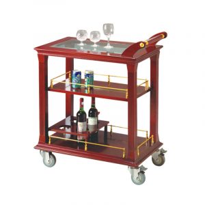 Xe phục vụ rượu bằng gỗ-TRO045