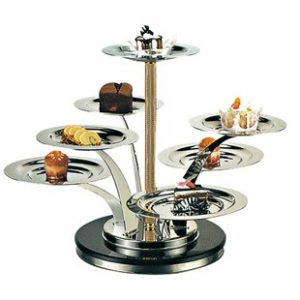 Kệ inox trưng bày thức ăn quầy buffet-MOD056