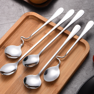 Bộ muỗng inox dài pha chế 5 cái-CUT043