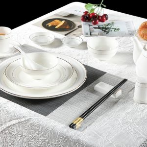 Bộ bàn ăn gốm sứ tiêu chuẩn - TAB001