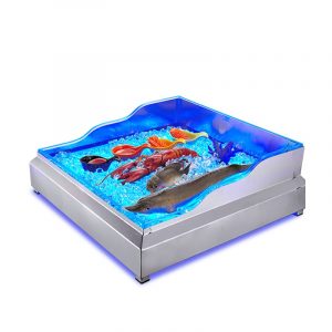 Khay đá trưng bày đồ uống / hải sản tự chọn bằng inox-MOD073