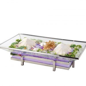 Khay thủy tinh trưng bày thức ăn quầy buffet-MOD083