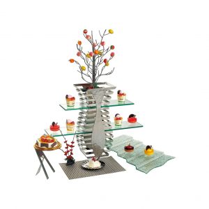 Kệ inox trưng bày thức ăn quầy buffet-MOD054