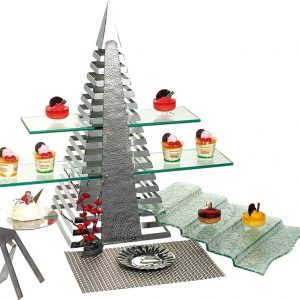 Kệ inox trưng bày thức ăn quầy buffet-MOD051