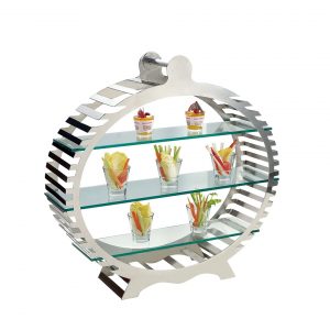 Kệ inox trưng bày thức ăn quầy buffet-MOD055