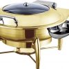 Nồi hâm buffet tròn 6L có nắp kính-CHA037