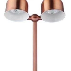 Đèn hâm nóng thức ăn 2 bóng inox đồng-WAL009