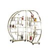 Kệ inox hình bán nguyệt trưng bày bánh quầy buffet-MOD043