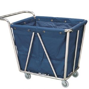Xe chở hàng vải khung inox có tay đẩy-HKT029