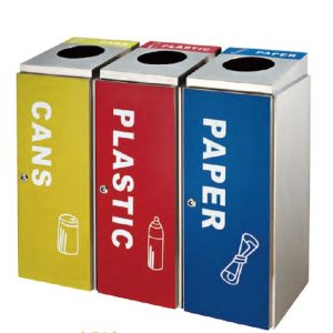 Combo thùng rác inox 3 cái-TRAA003