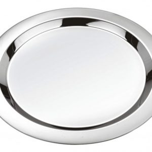 Khay inox tròn đựng thức ăn-MOD141