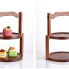 Kệ gỗ trưng bày bánh quầy buffet 2 hoặc 3 tầng-MOD032