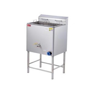 Bếp chiên dầu 2 giỏ chân cao dùng gas-STO012