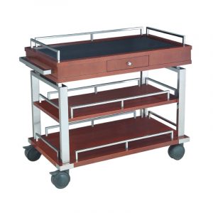 Xe phục vụ rượu bằng gỗ-TRO048