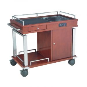 Xe đẩy phục vụ có bếp từ-TRO028