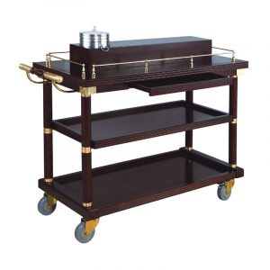 Xe phục vụ rượu bằng gỗ-TRO050