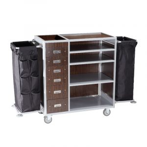 Xe đẩy làm phòng – 2 túi lớn-HKT045