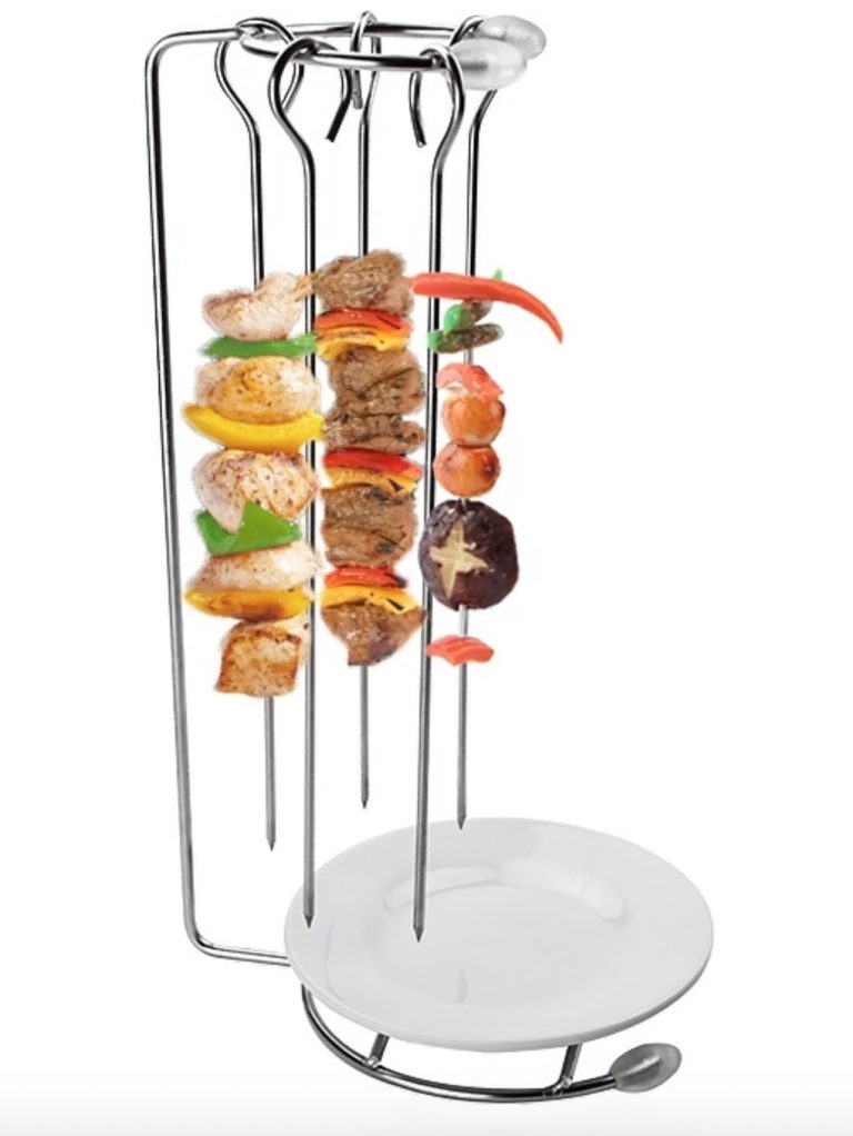 Combo xiên nướng thịt BBQ & giá đỡ bằng inox-KCT018 — J&K