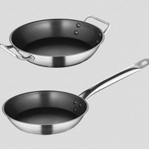 Combo chảo inox không dính 2 cái-PAN004