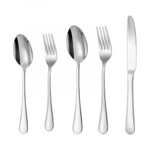 Bộ dao muỗng nĩa inox 5 cái-CUT010