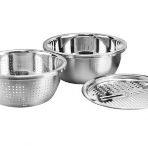 Bộ thau đôi inox có nắp-INT020