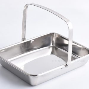 Khay inox có quai-INT012